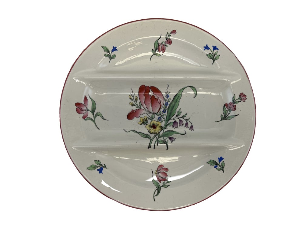 Asparagus Plates in Luneville Earthenware, Set of 6 - 6