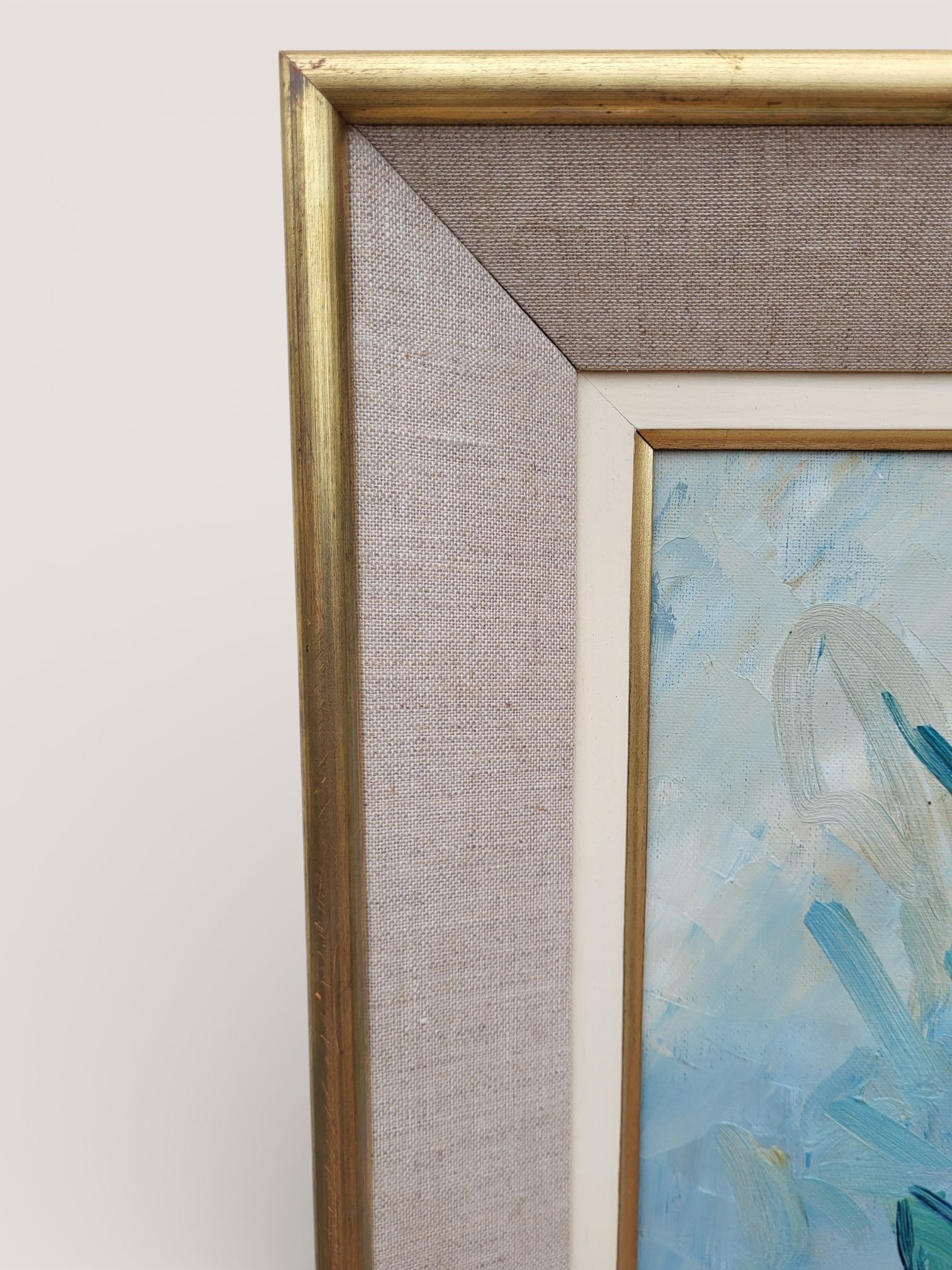 Fernand Rolland, Bouquet of Dahlias, 1961, Oil, Framed - 3