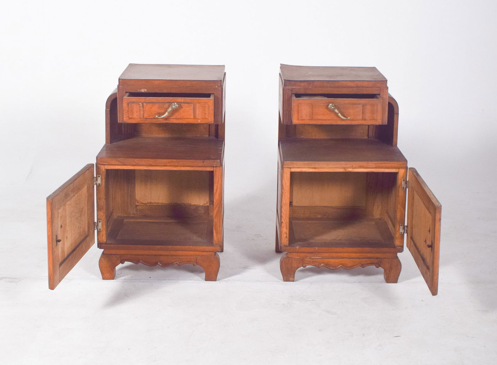 Portuguese Oak Bedside Tables, 1980s, Set of 2 - 5