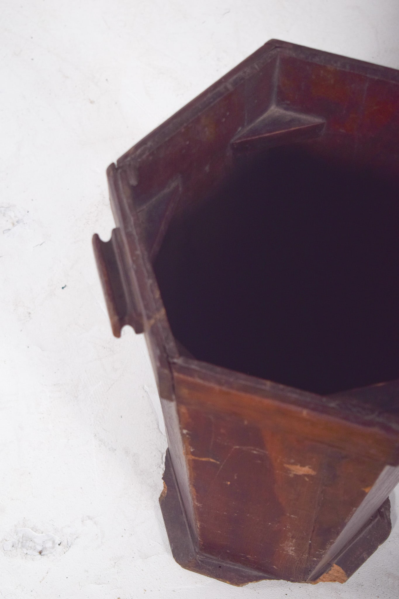 Mid-Century Portuguese Hexagonal Trash Can, 1950s - 5