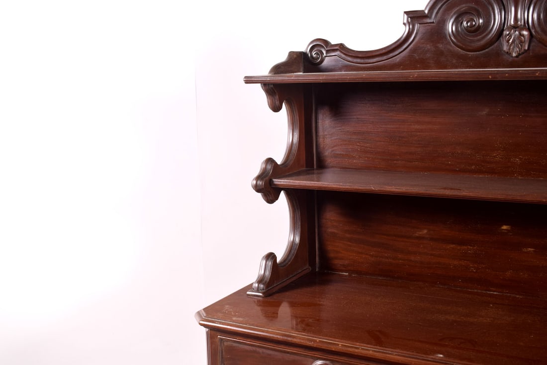 Antique Victorian Mahogany Sideboard, 1890s - 2