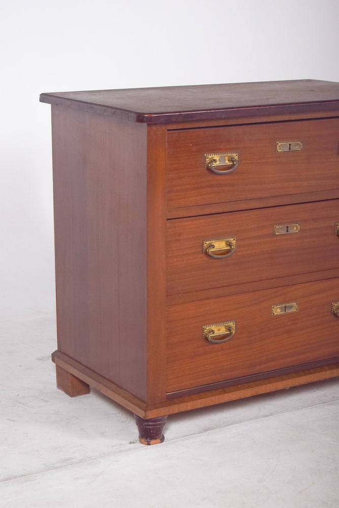 Vintage Portuguese Chest of Drawers with Crochet, 1920s - 3