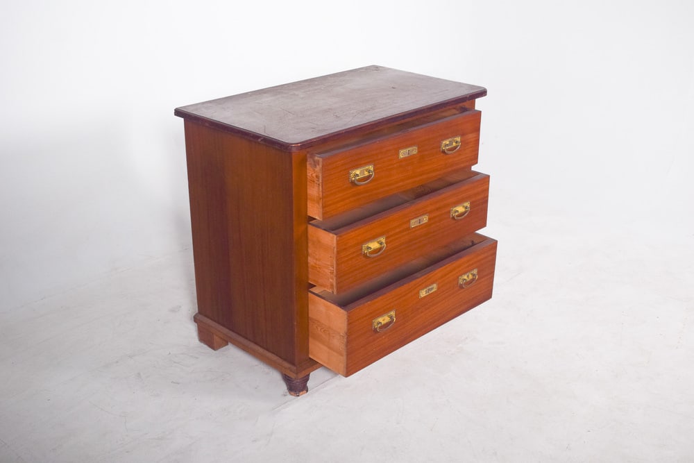 Vintage Portuguese Chest of Drawers with Crochet, 1920s - 5