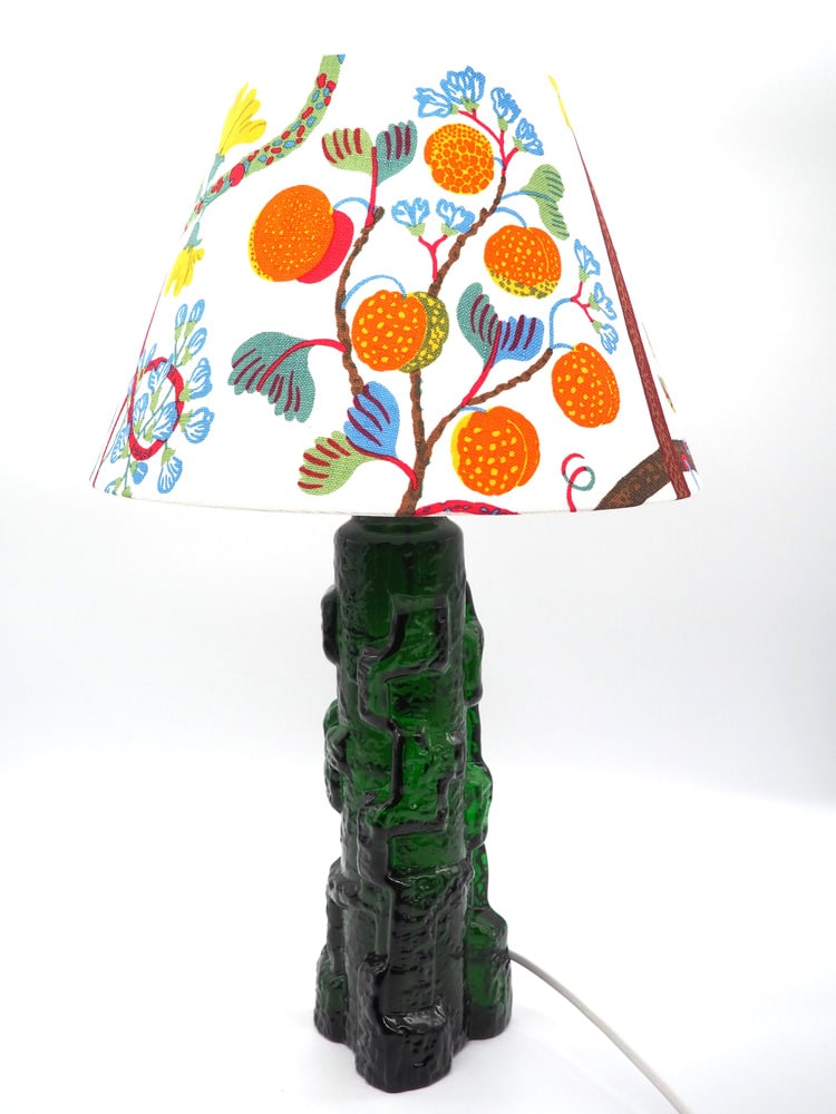 Glass Table Lamp by P. Kedelv for Reijmyre, 1960s - 8