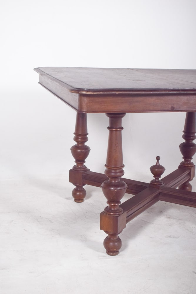 European Square Extendable Dining Table, 1890s - 4