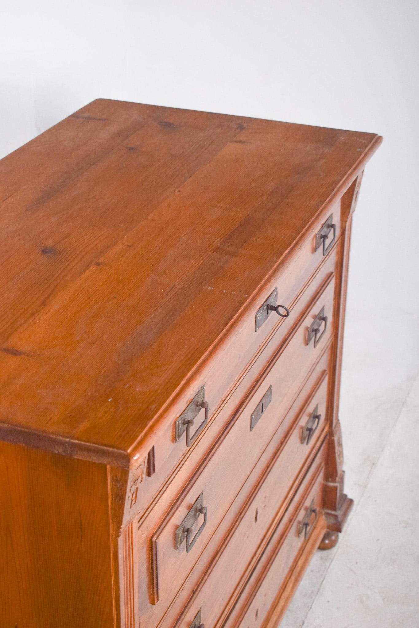 Antique Rustic Chest of Drawers in Pine, 1890s - 5