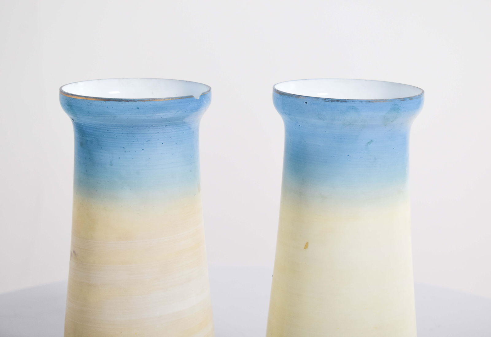 Glass Vases with Wide Mouths, 1910s, Set of 2 - 5