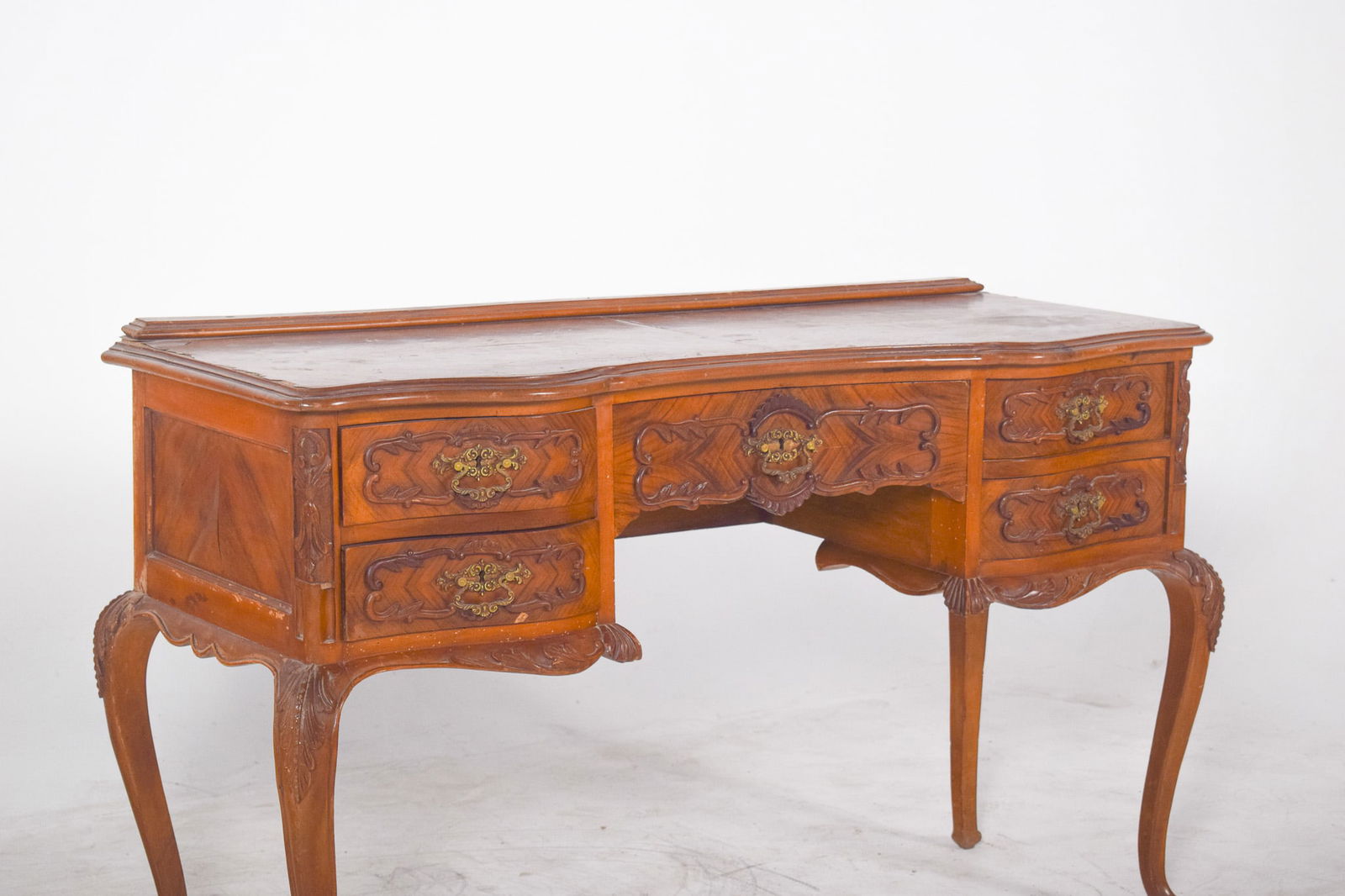 Vintage Dressing Table in Carved Wood, 1920s - 7