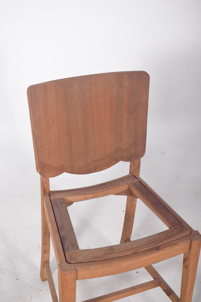 Dining Chair with Cut-Out Back, 1920 - 4