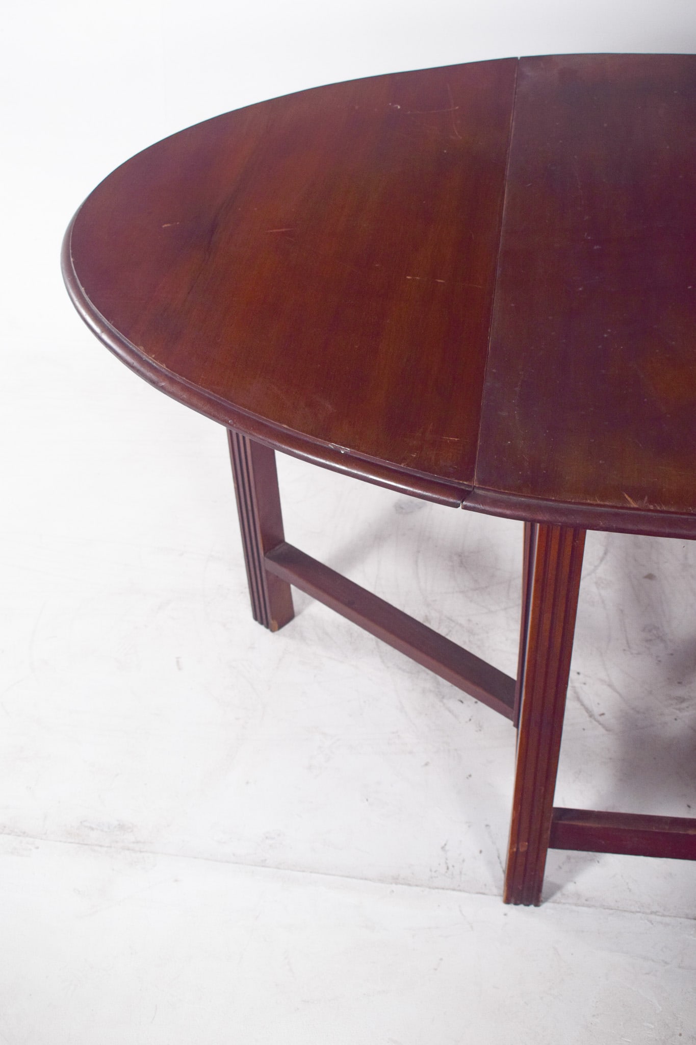 European Flip Flap Oval-Top Table - 10