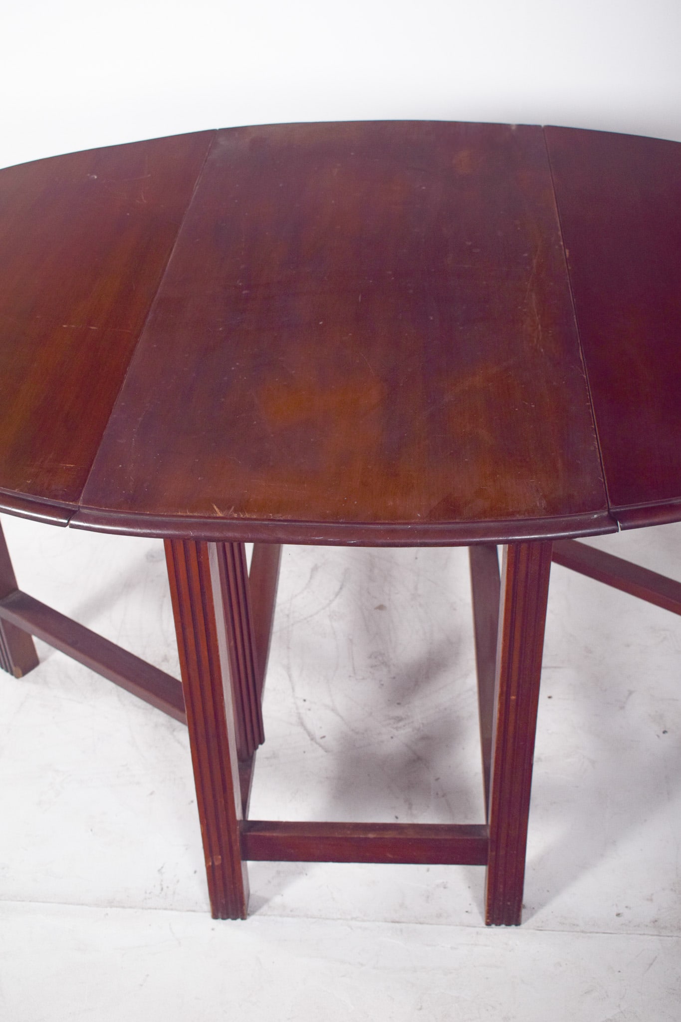 European Flip Flap Oval-Top Table - 11