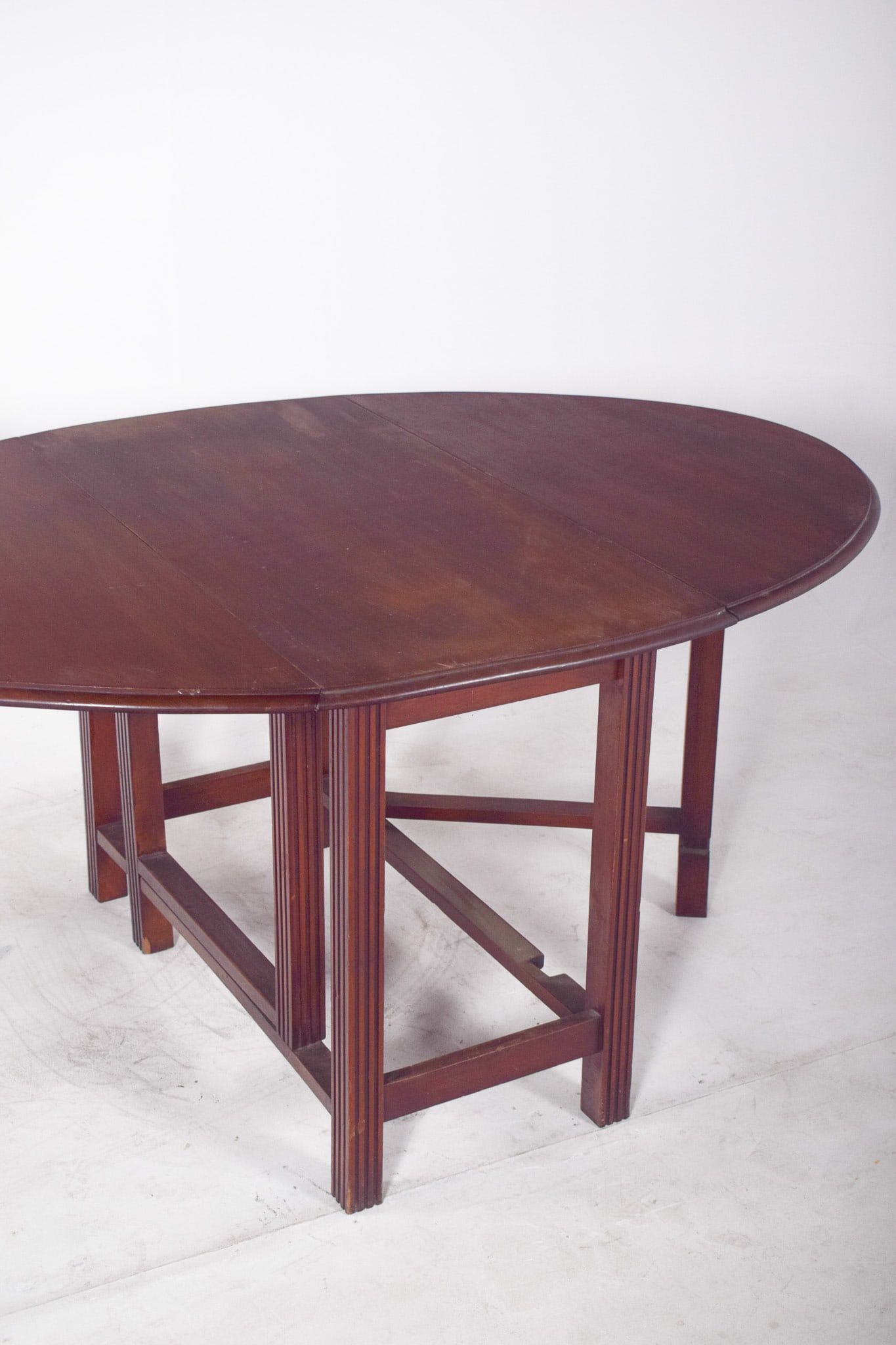 European Flip Flap Oval-Top Table - 13