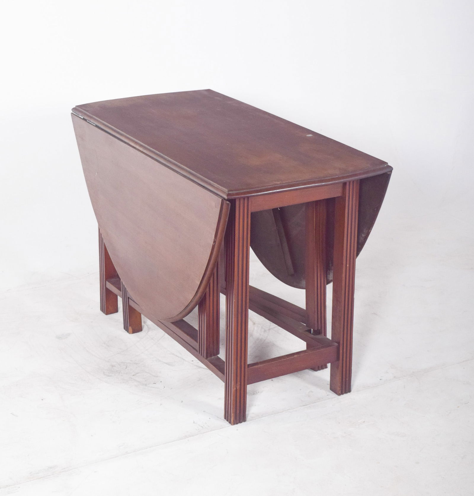 European Flip Flap Oval-Top Table - 3