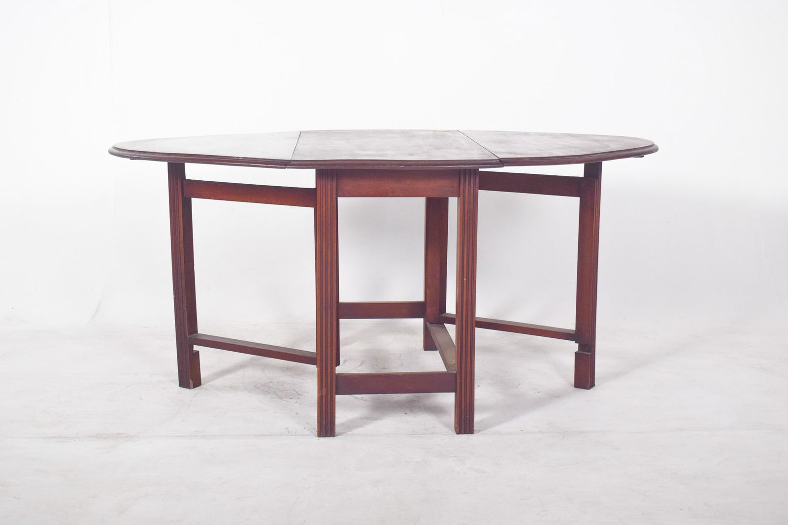 European Flip Flap Oval-Top Table - 6