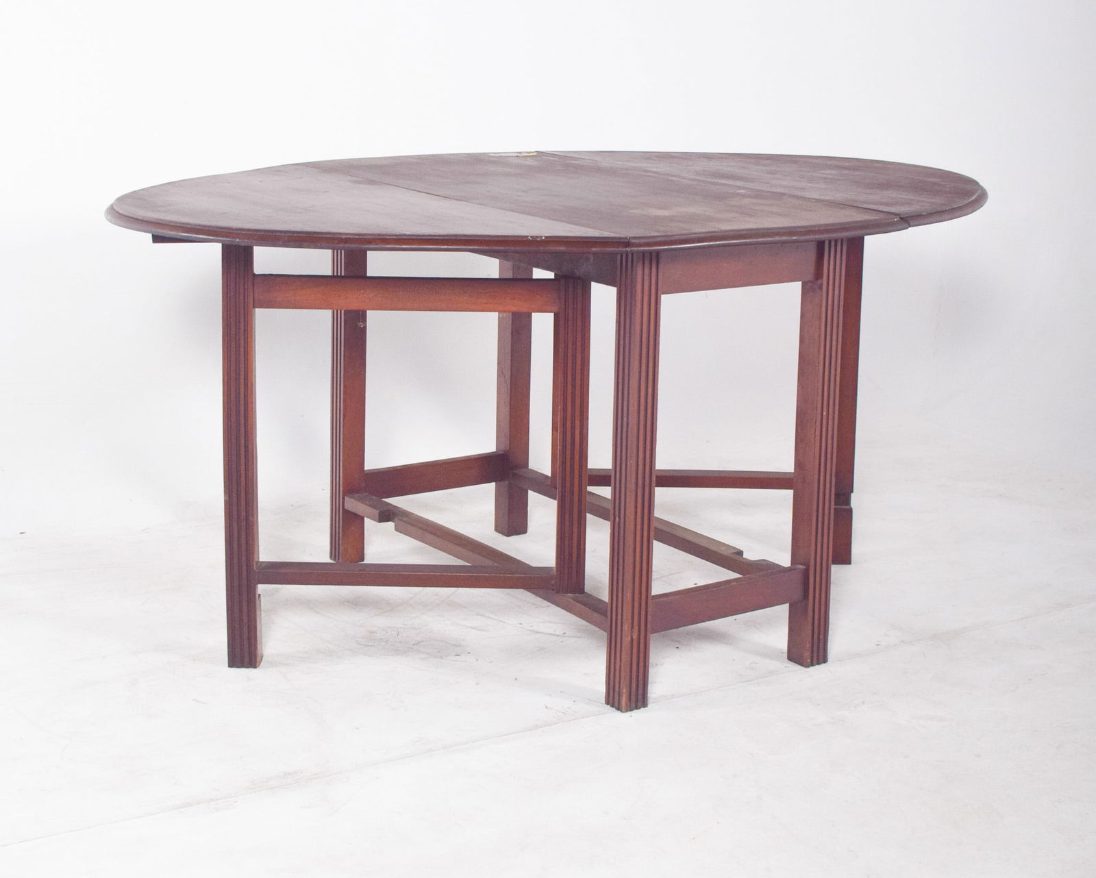 European Flip Flap Oval-Top Table - 8
