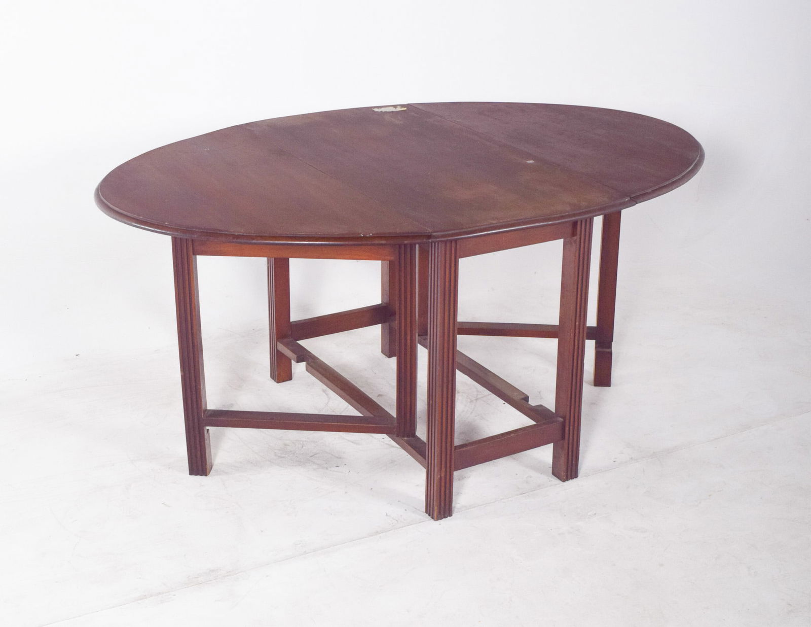 European Flip Flap Oval-Top Table - 9