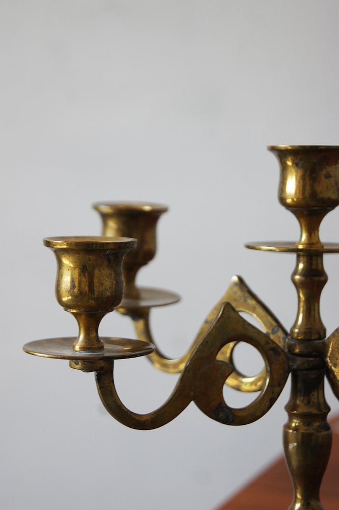 Brass Candleholder from Scandia Massing, 1950s - 4