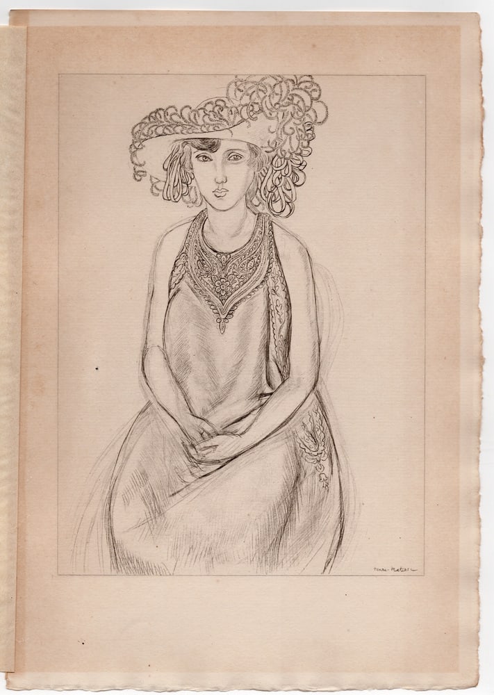 Matisse, Sitting Girl, 1920, Lithograph - 2