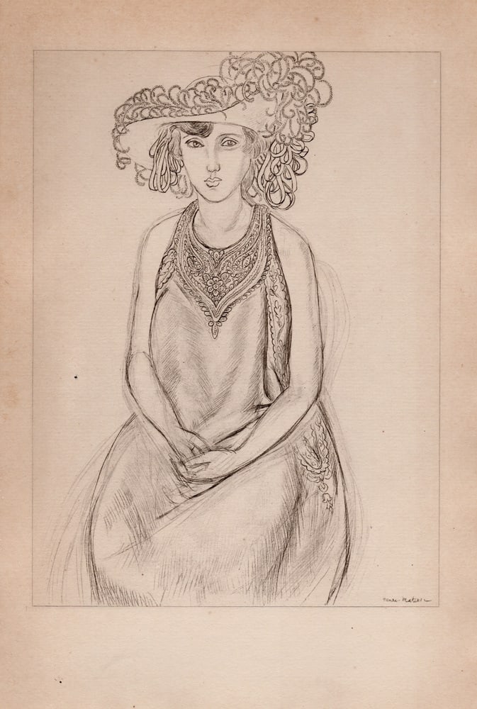 Matisse, Sitting Girl, 1920, Lithograph - 9