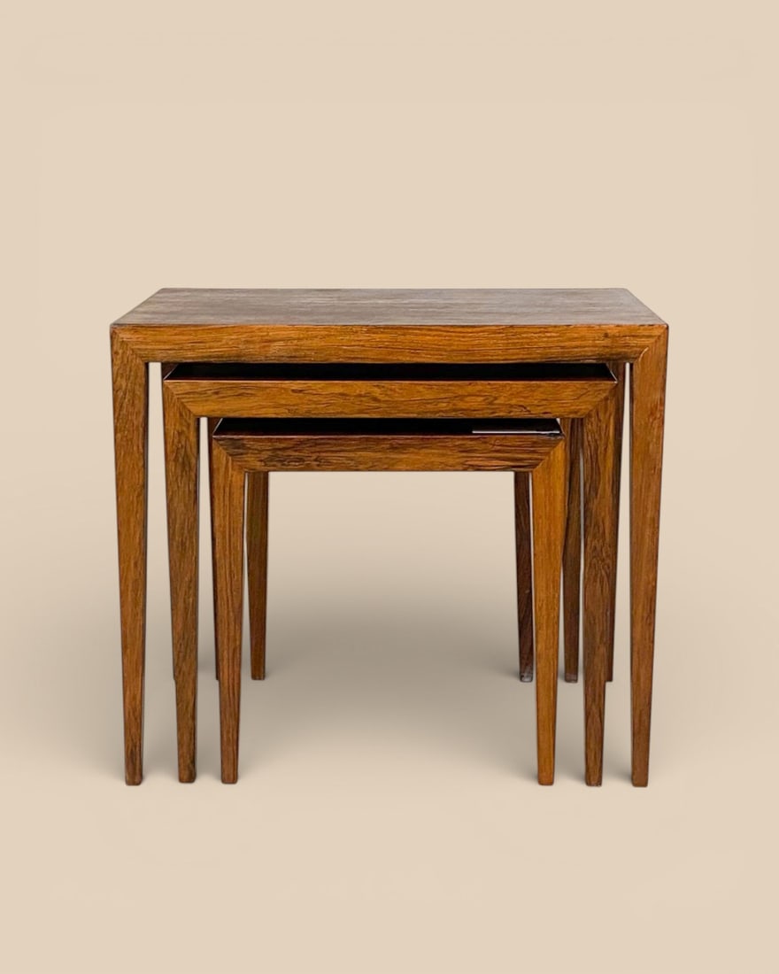 Nesting Tables by Haslev Møbelsnedkeri, 1960s, Set of 3 - 2