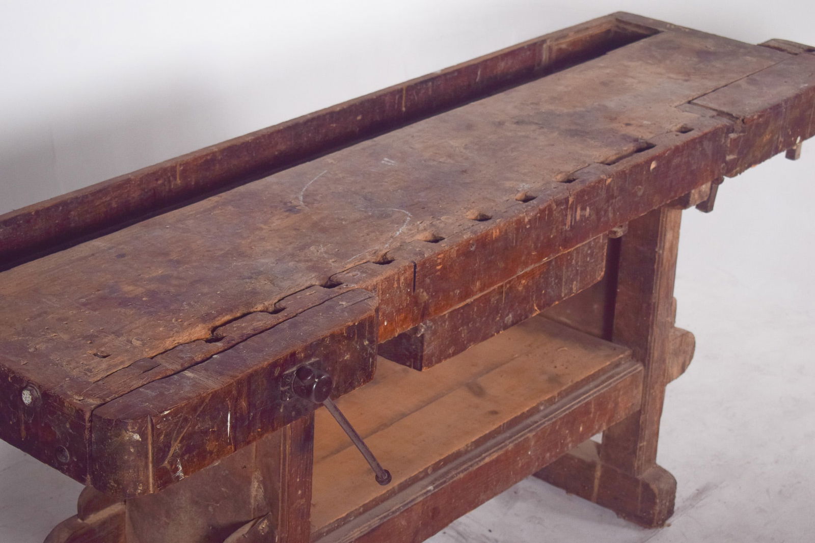 Portuguese Woodworkers Workbench, 1950s - 10