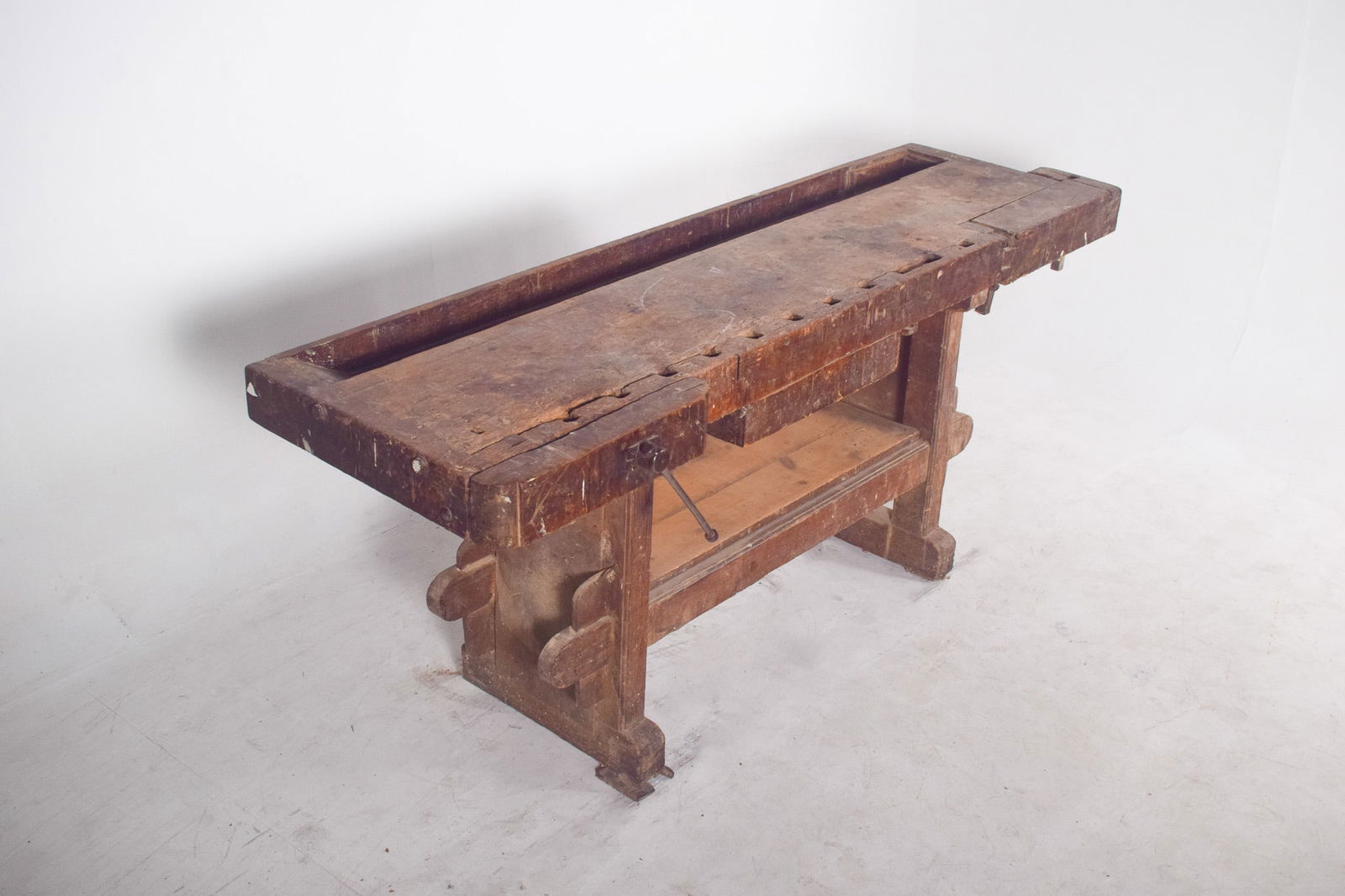 Portuguese Woodworkers Workbench, 1950s - 7