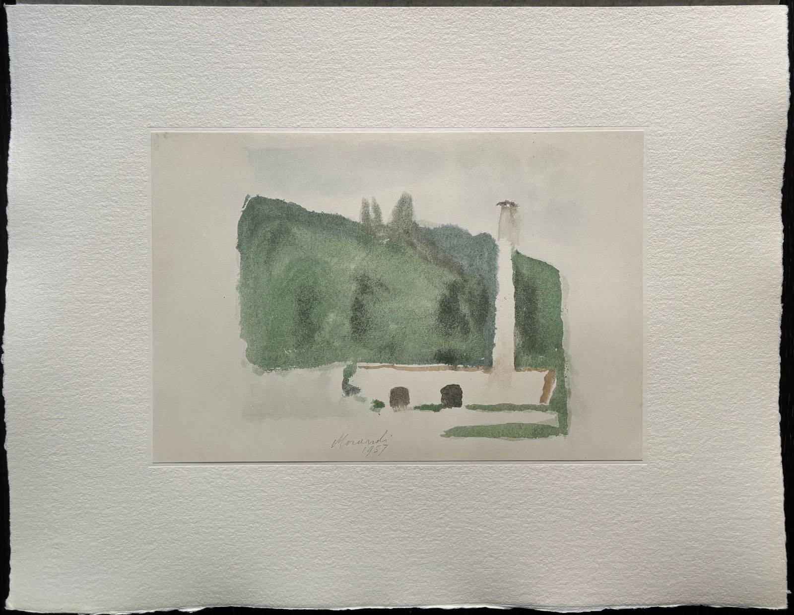 Giorgio Morandi, Landscape, 1957-1973, Lithograph - 2