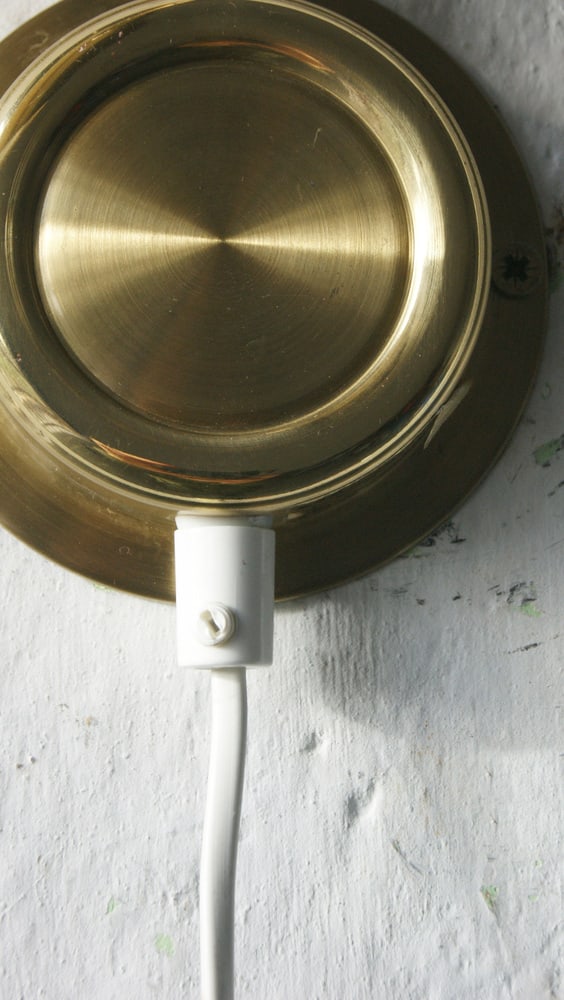 Swedish Brass Wall Lamp by Ewå Belysning, 1960s - 4
