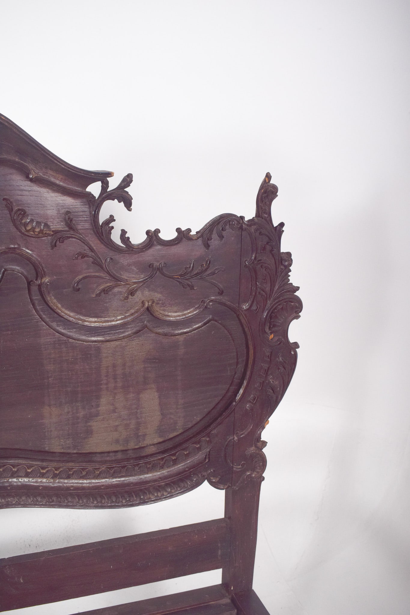 Portuguese Oak Double Bed, 1890 - 8