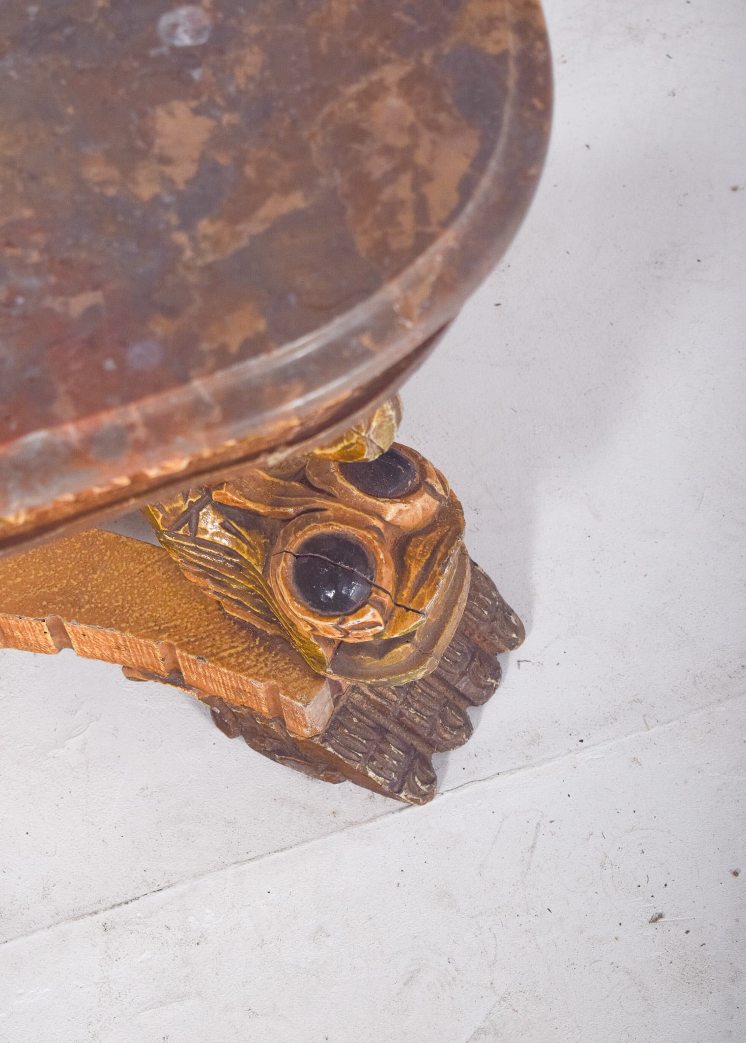 Rectangular Coffee Table with Marble Top, 1920s - 12