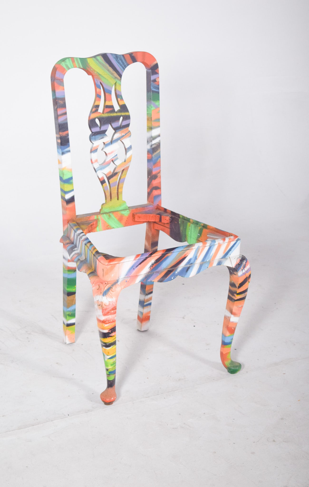Urban Art Turned Chair by Francisco Camilo, 1950s - 2