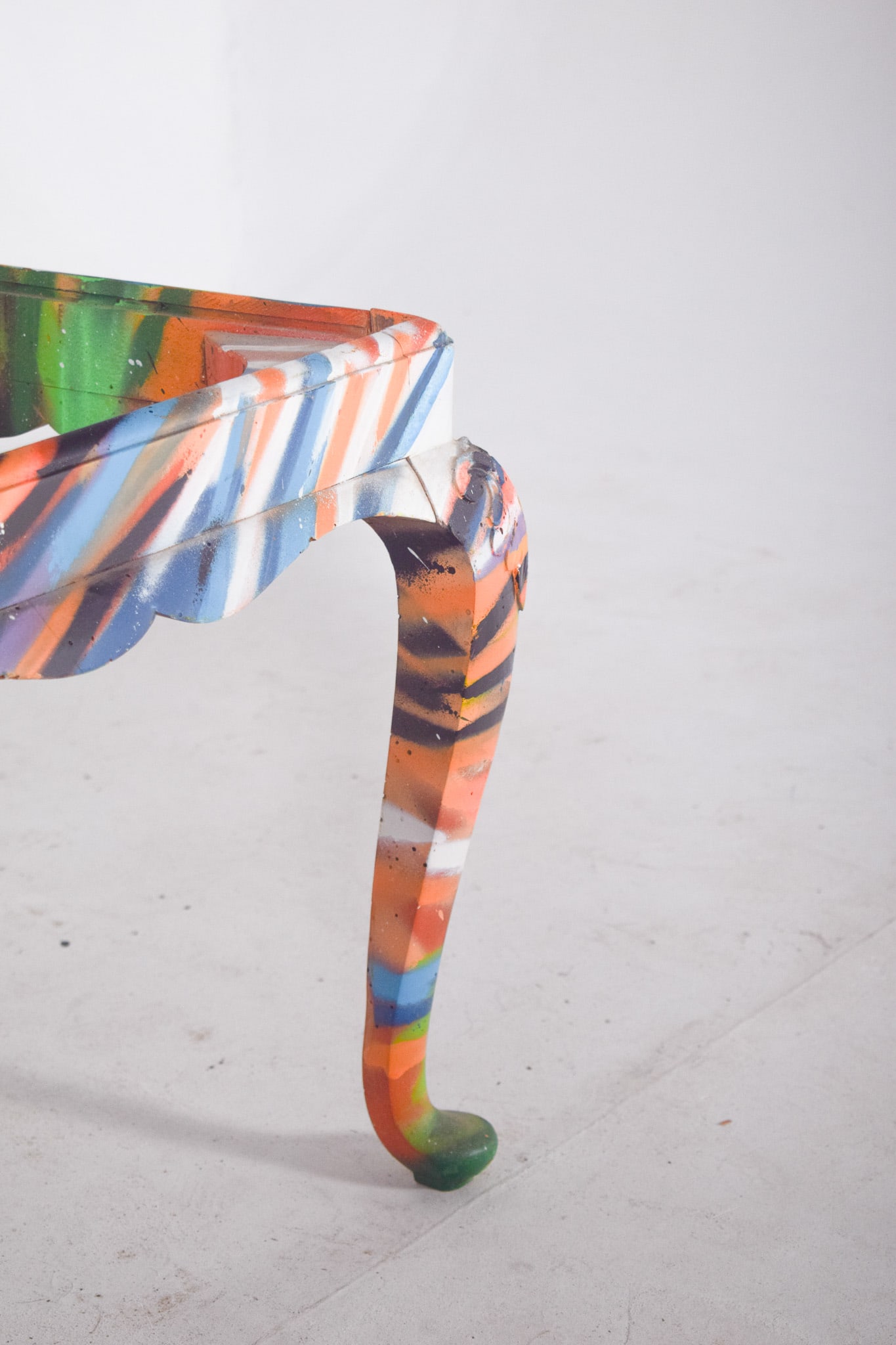 Urban Art Turned Chair by Francisco Camilo, 1950s - 4