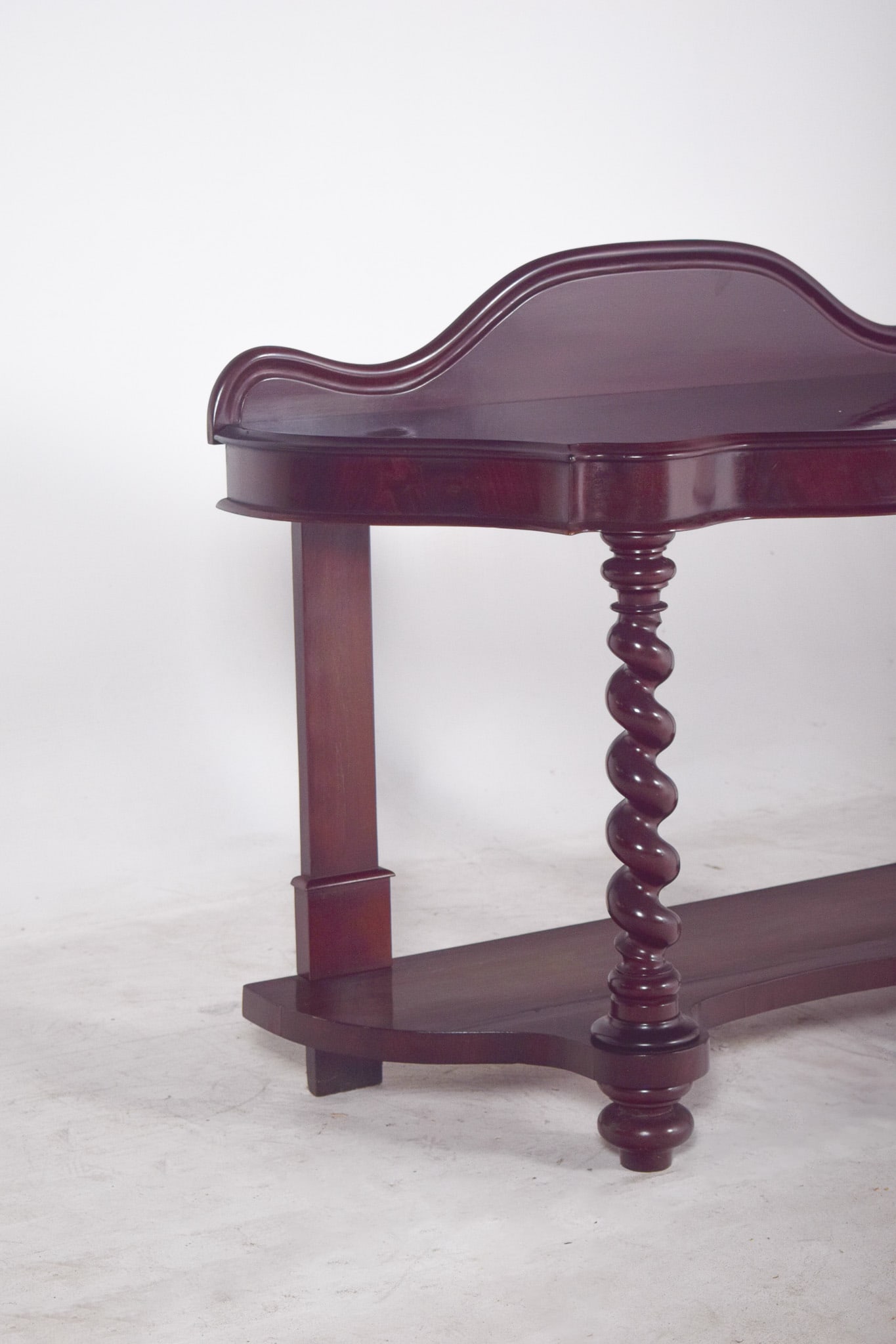 Antique Mahogany Console Table - 4