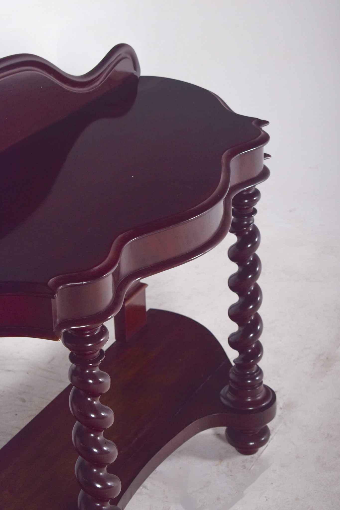 Antique Mahogany Console Table - 8