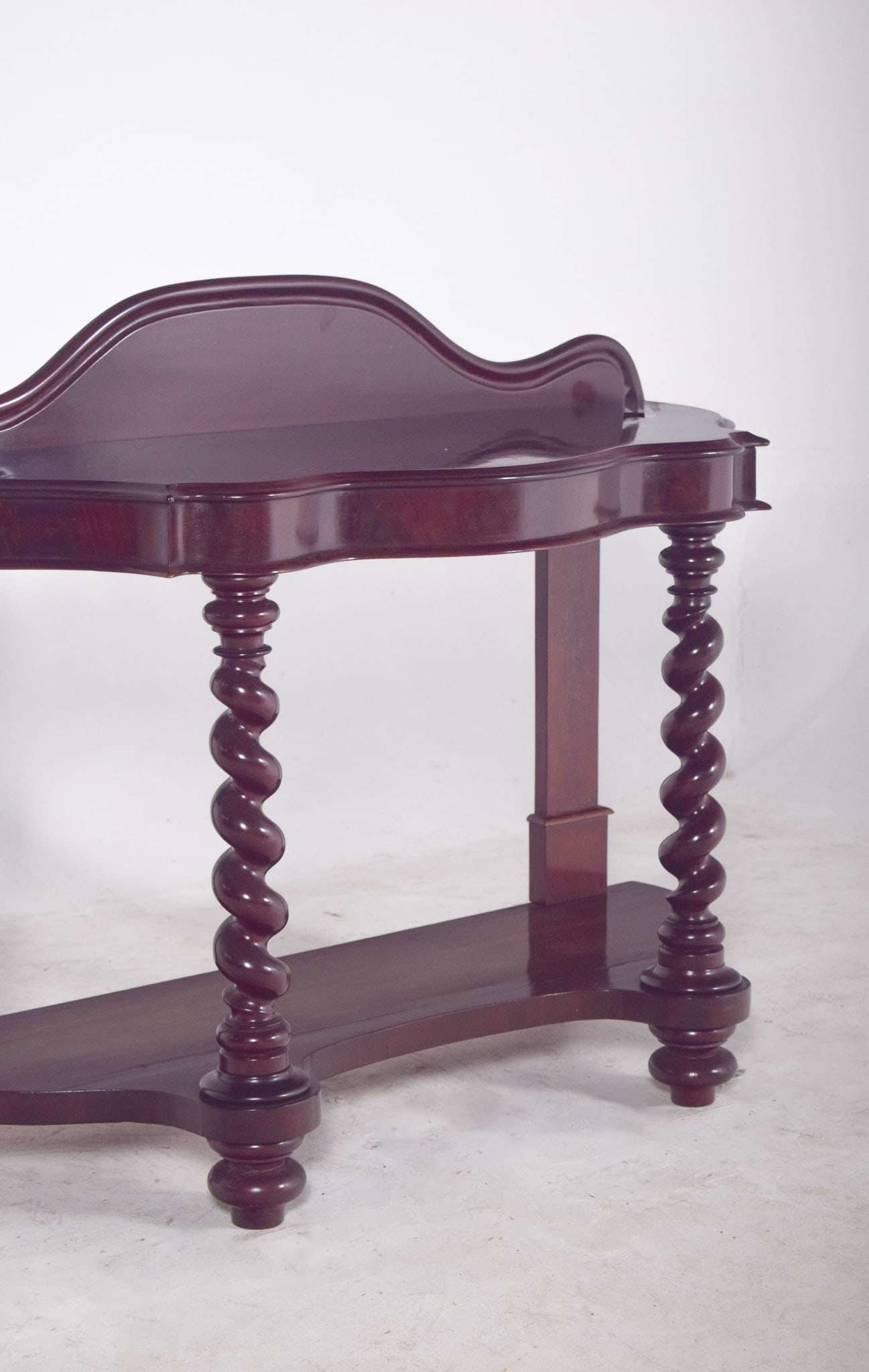 Antique Mahogany Console Table - 9