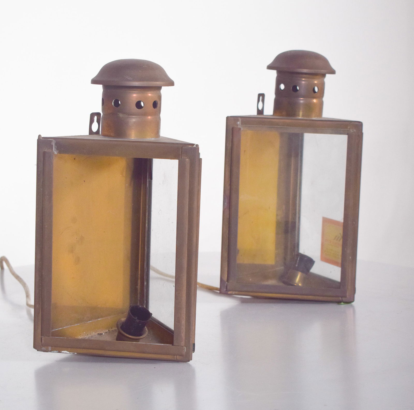Danish Copper and Glass Street Lanterns, 1950 - 7