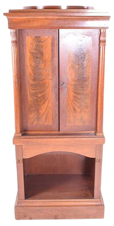 Antique Tall Cabinet with Doors (1 of 6)
