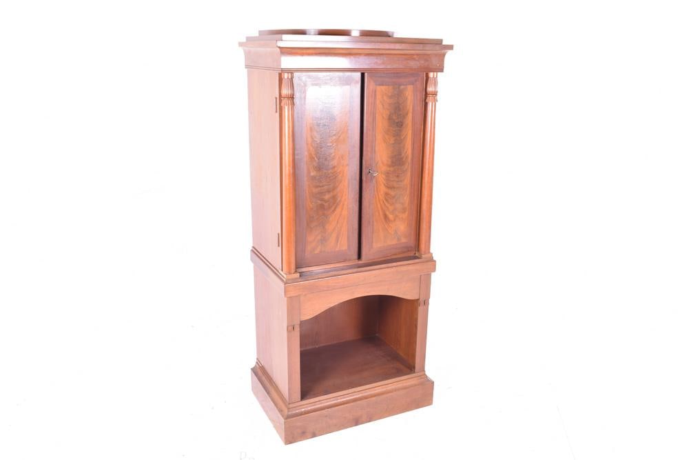 Antique Tall Cabinet with Doors - 4