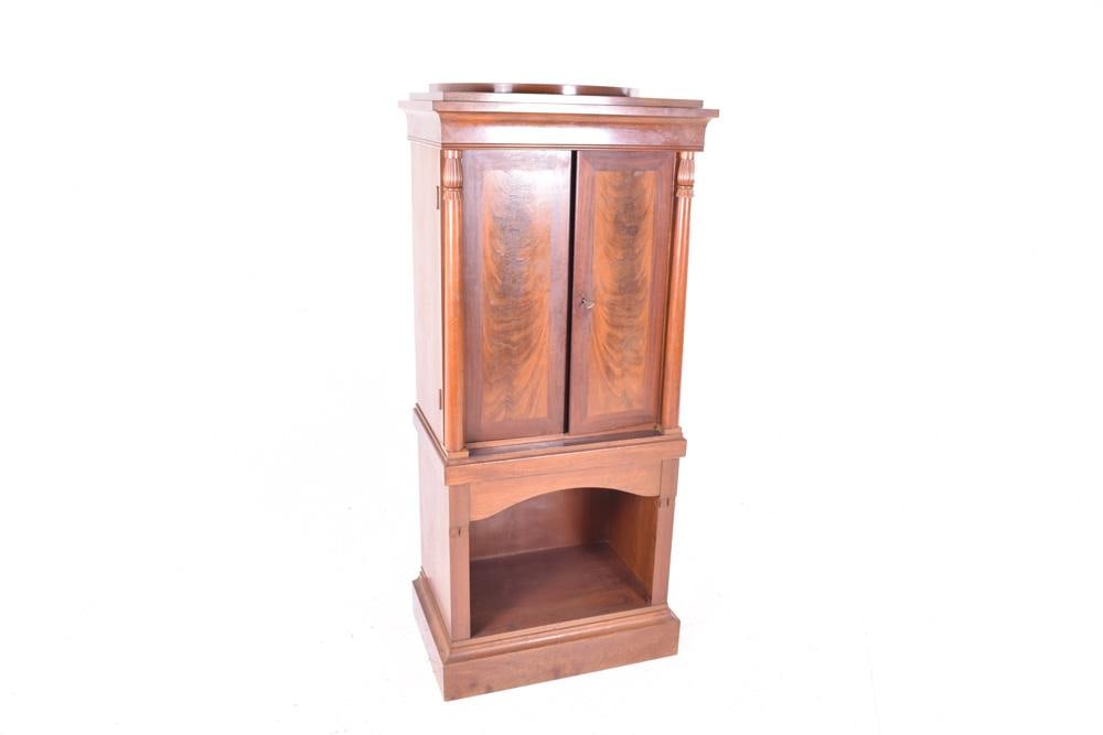 Antique Tall Cabinet with Doors - 5