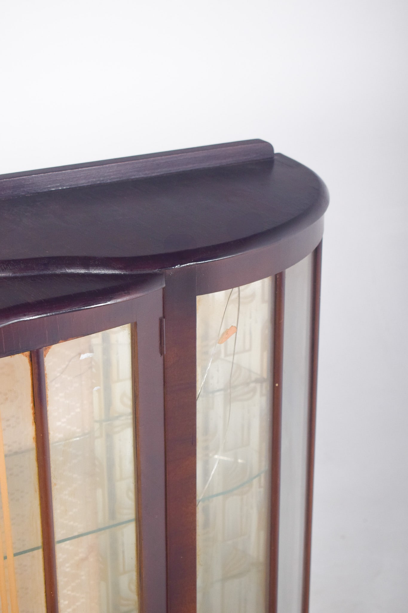 Portuguese Glass Front Display Cabinet, 1890s - 3