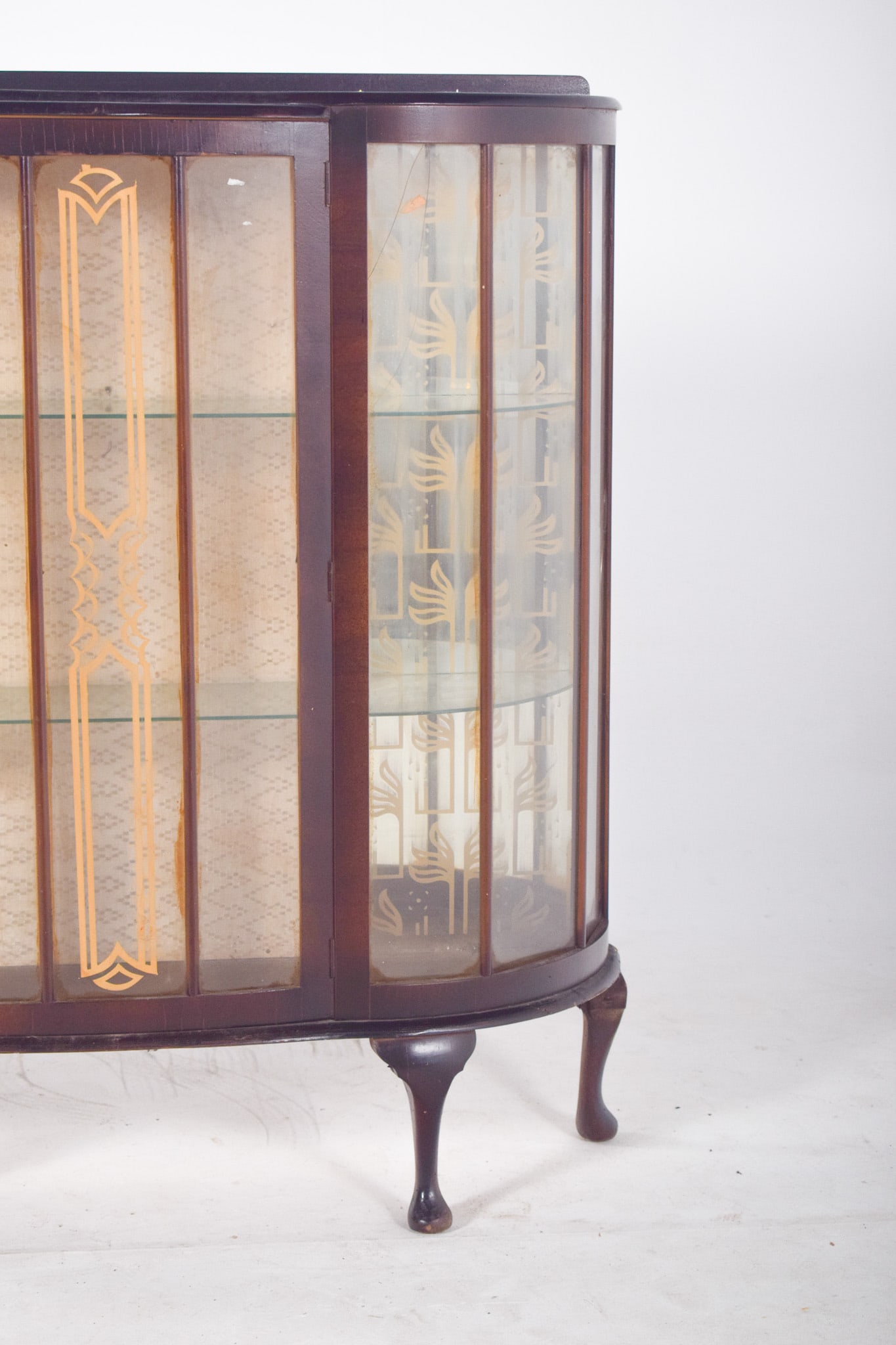 Portuguese Glass Front Display Cabinet, 1890s - 4