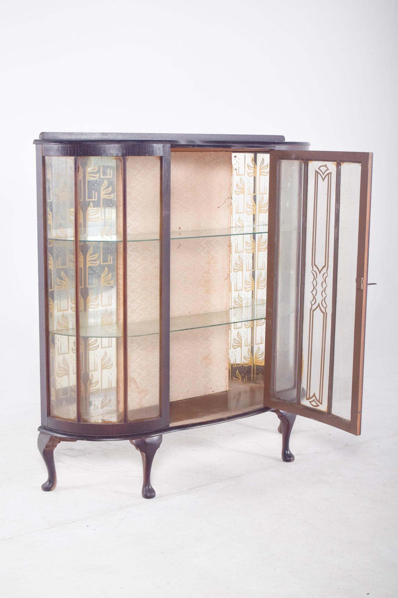 Portuguese Glass Front Display Cabinet, 1890s - 5
