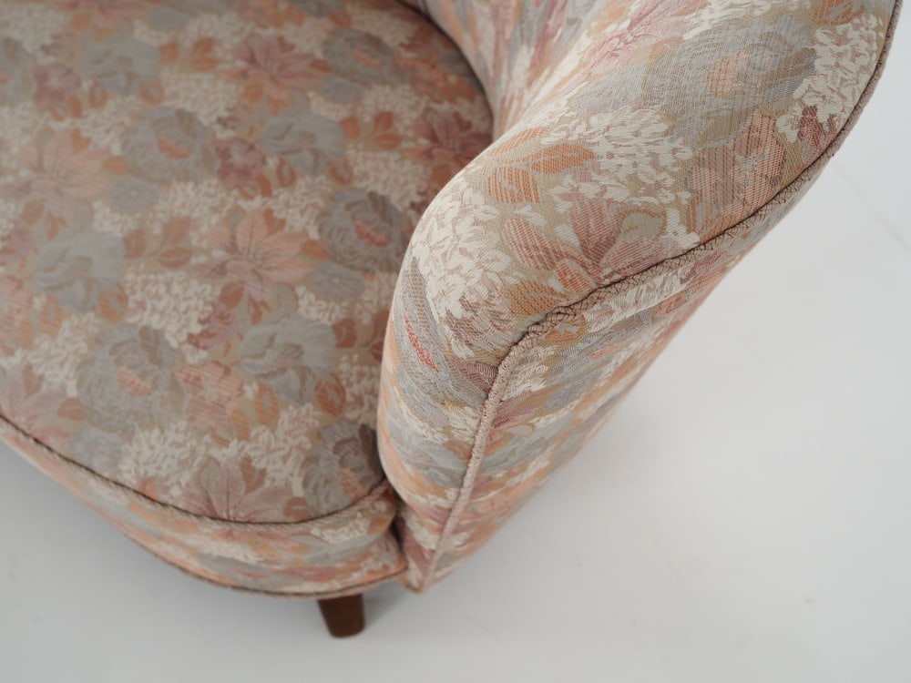 Danish Solid Beech Banana Sofa, 1970s - 10