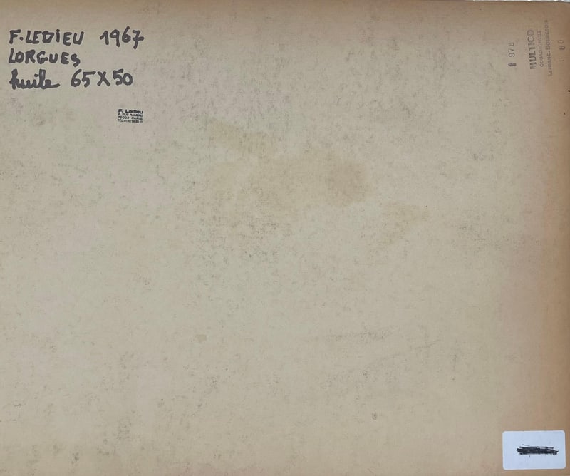 Francine Ledieu, Lorgues, 1967, Oil on Board - 2