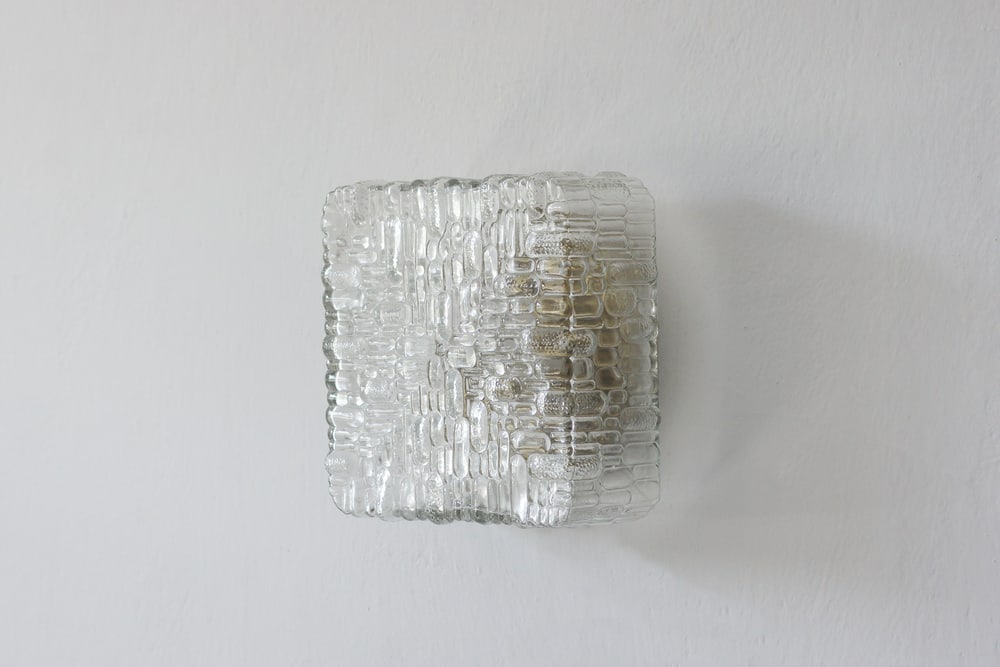 Mid-Century Glass Sconce, 1960s - 2