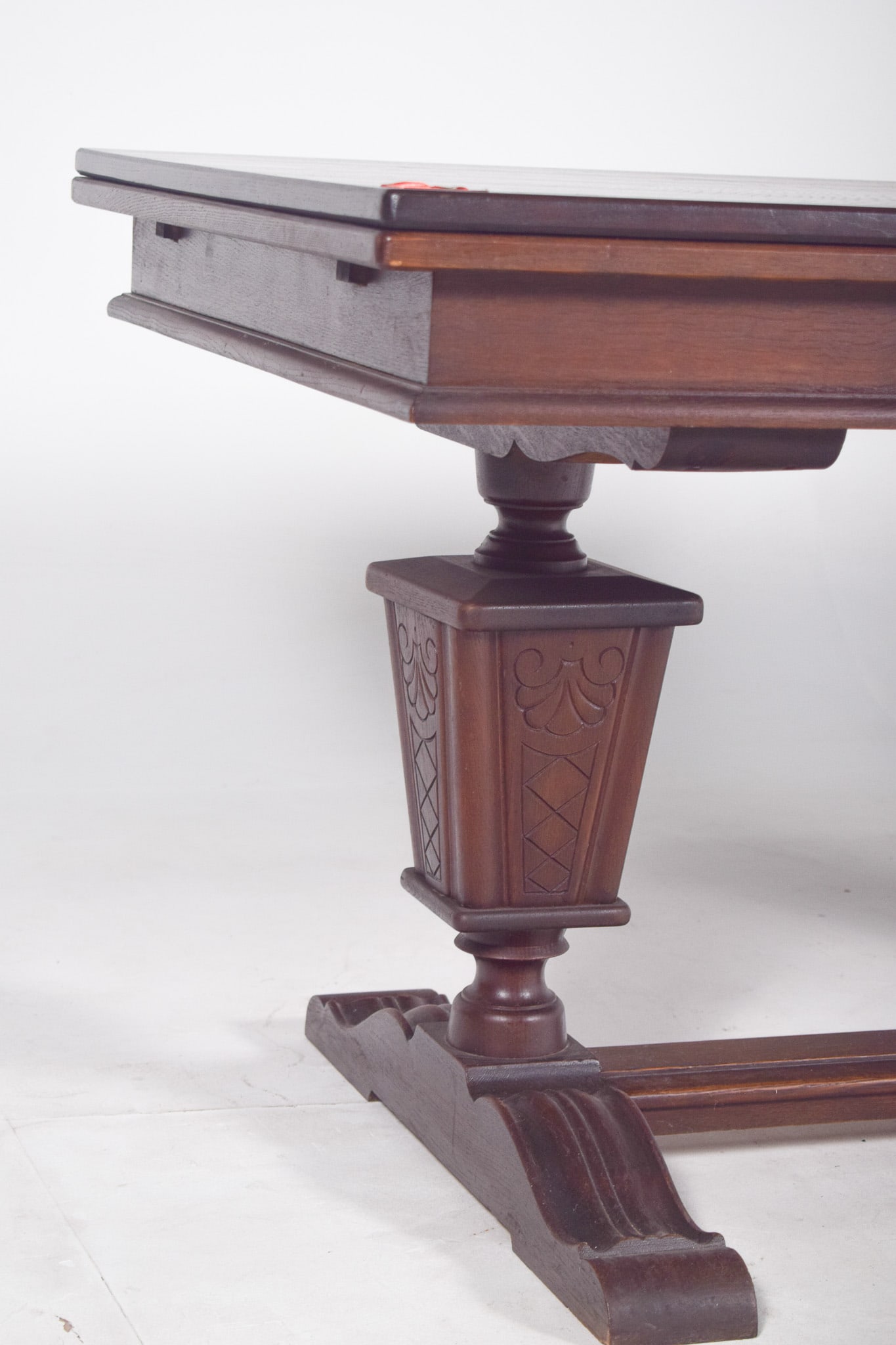 Portuguese Rectangular Extendable Dining Table, 1930 - 3