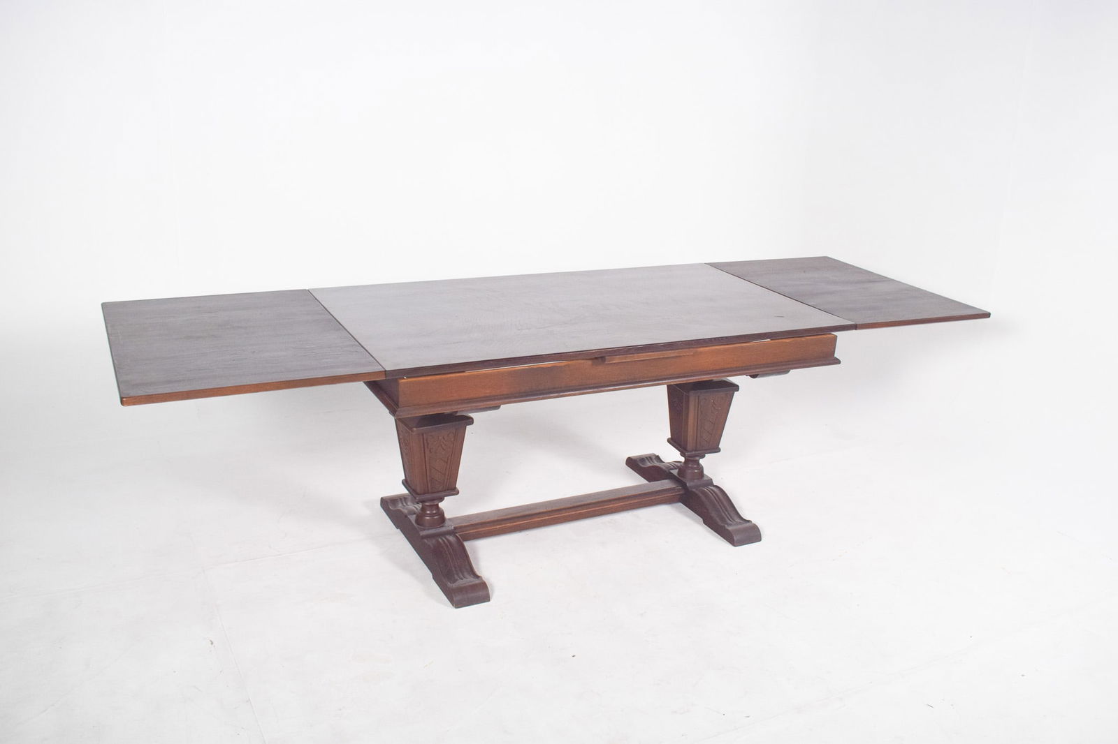 Portuguese Rectangular Extendable Dining Table, 1930 - 5