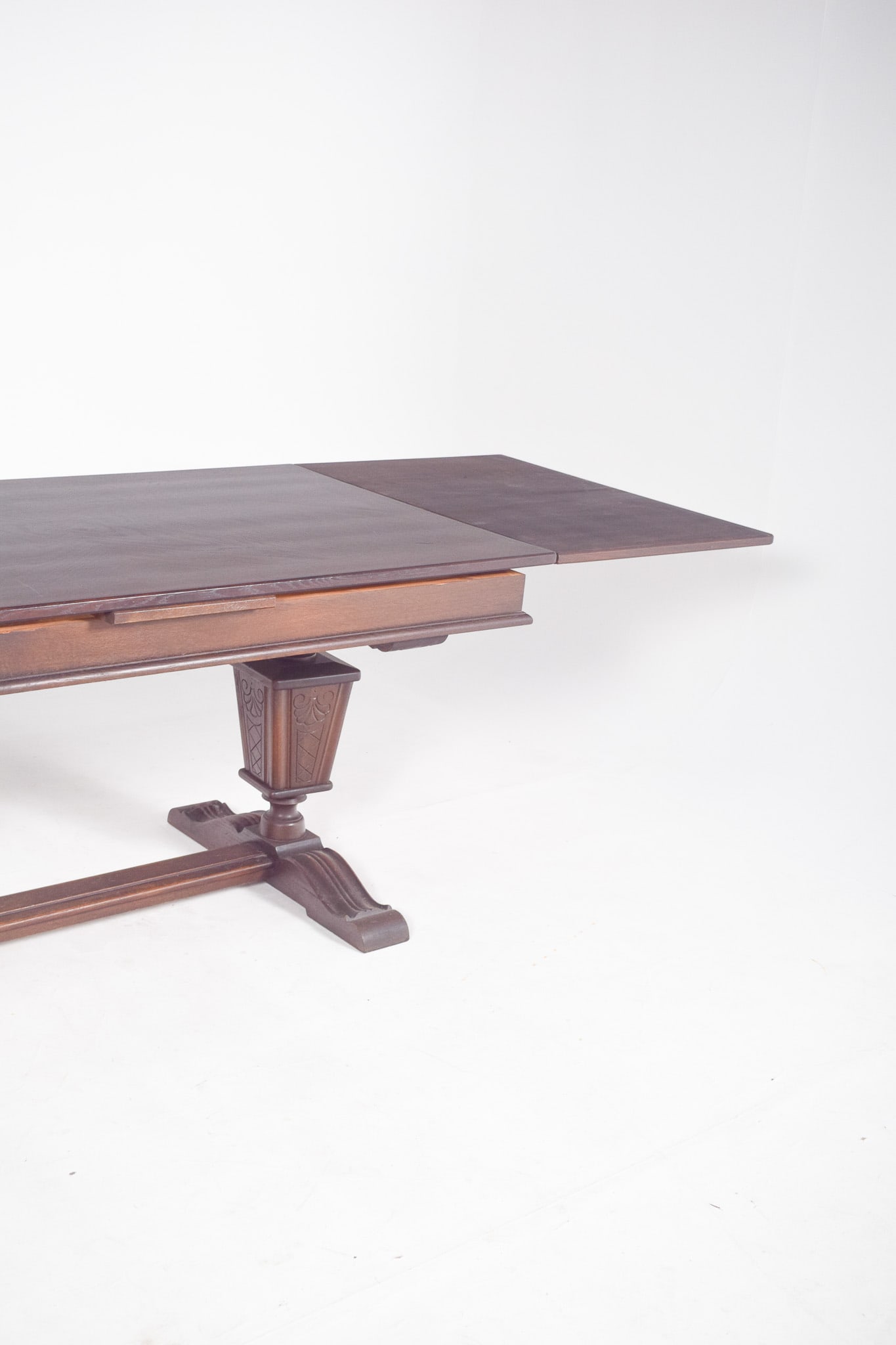 Portuguese Rectangular Extendable Dining Table, 1930 - 7