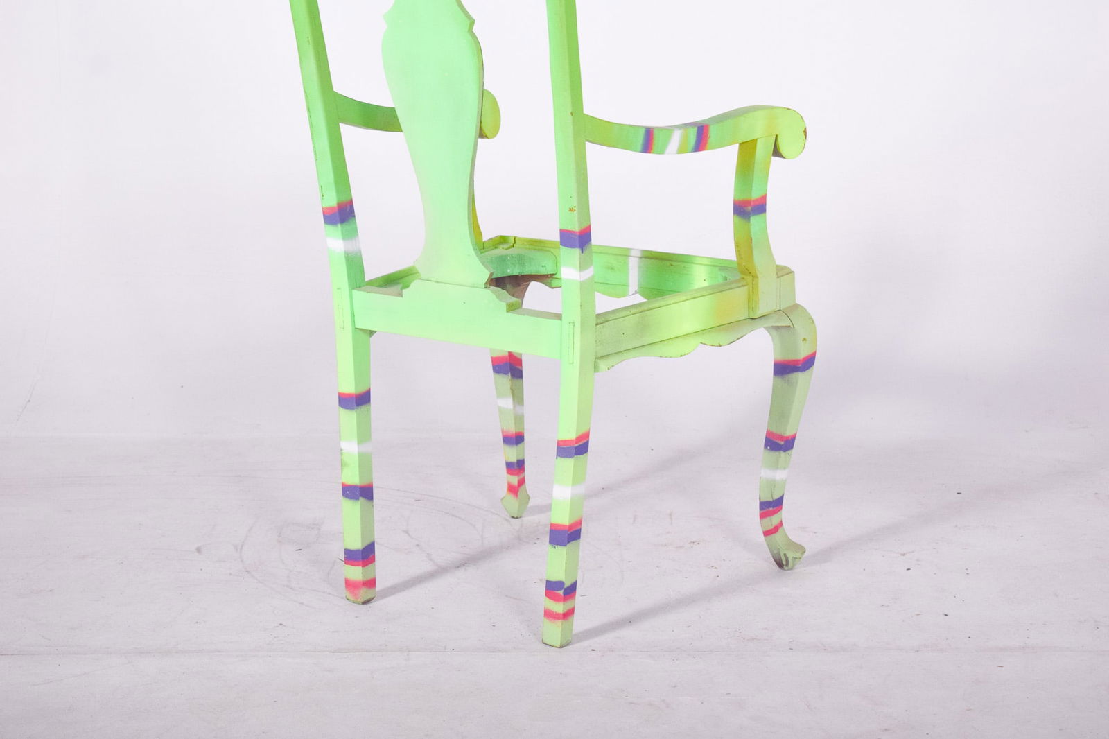 Portuguese Painted Armchair by Francisco Camilo, 1950s - 2