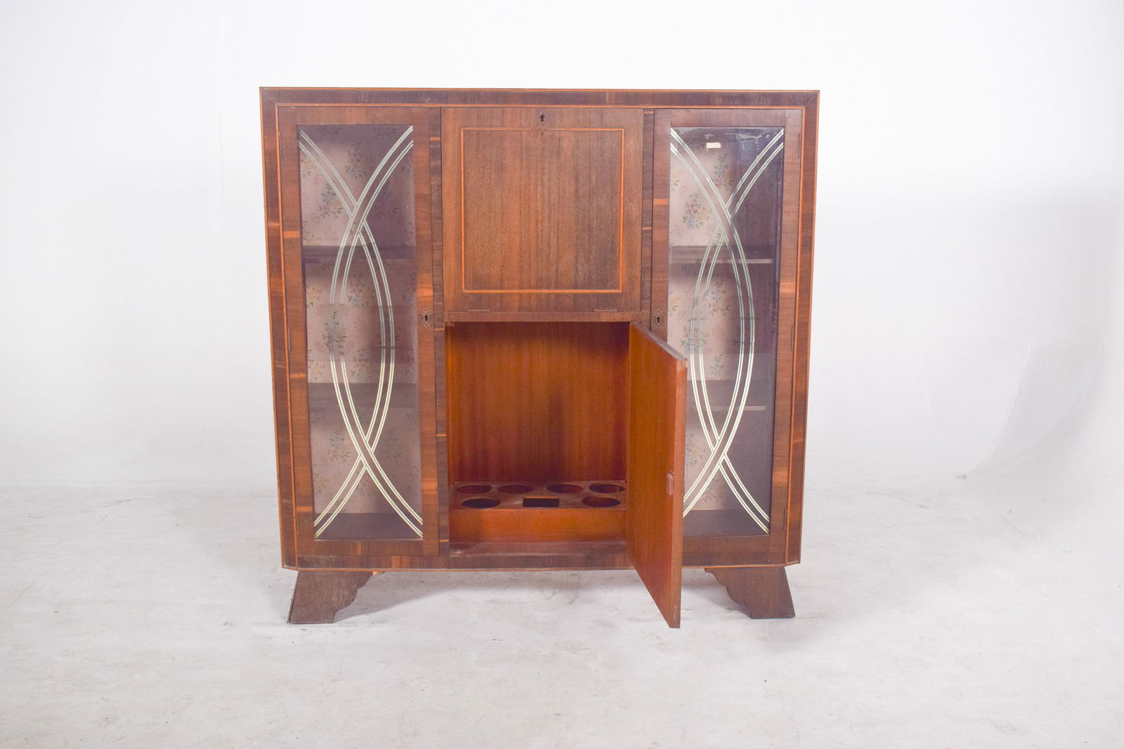 Mid-Century Modern Portuguese Display Cabinet, 1960 - 4